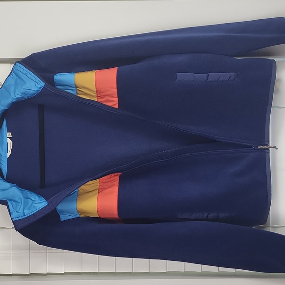 EUC Cotopaxi WomenNavy Fleece Jacket with Chest Stripes Full zip. Size M - Picture 7 of 11